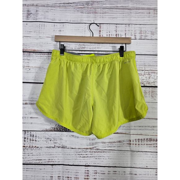 Nike Dri-Fit Tempo Running Shorts Women's Medium Neon Yellow Green Medium - Picture 1 of 4